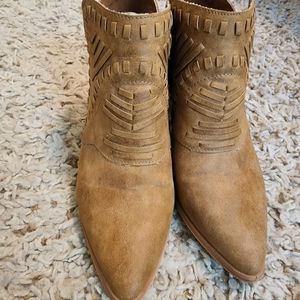 Tan ankle bootie